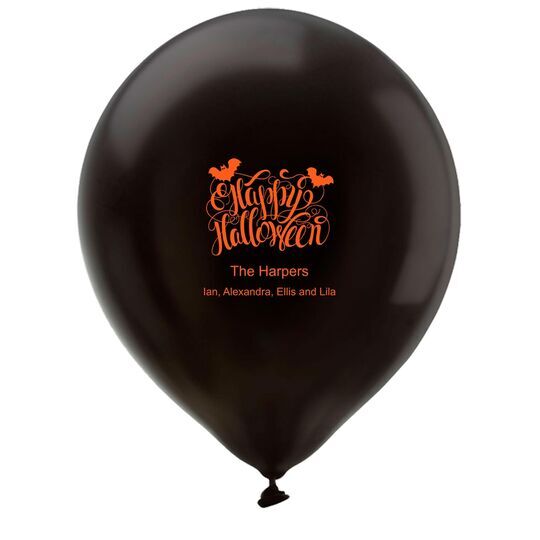 Happy Halloween Latex Balloons